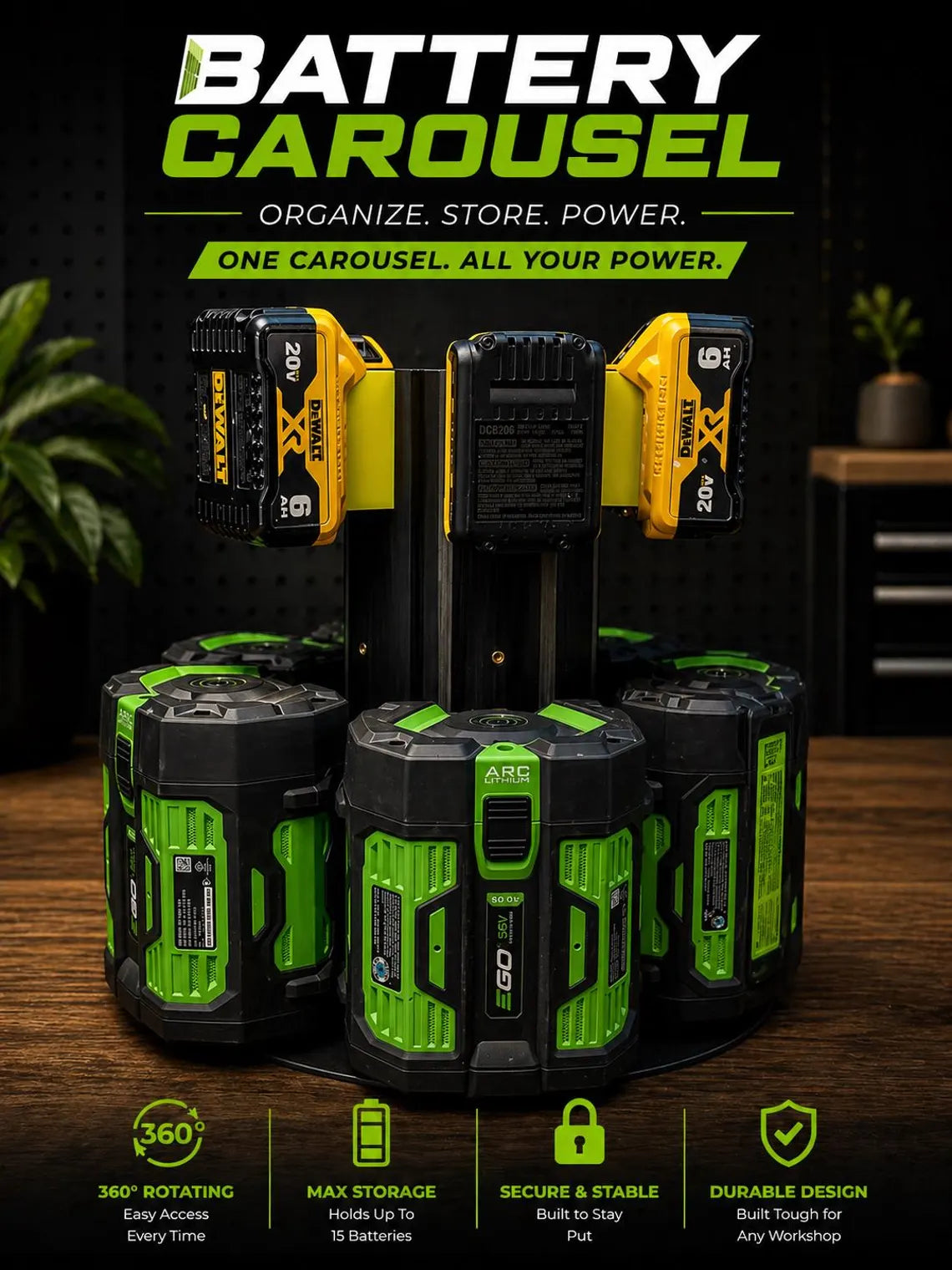 The Battery Carousel 5 - 10 slots