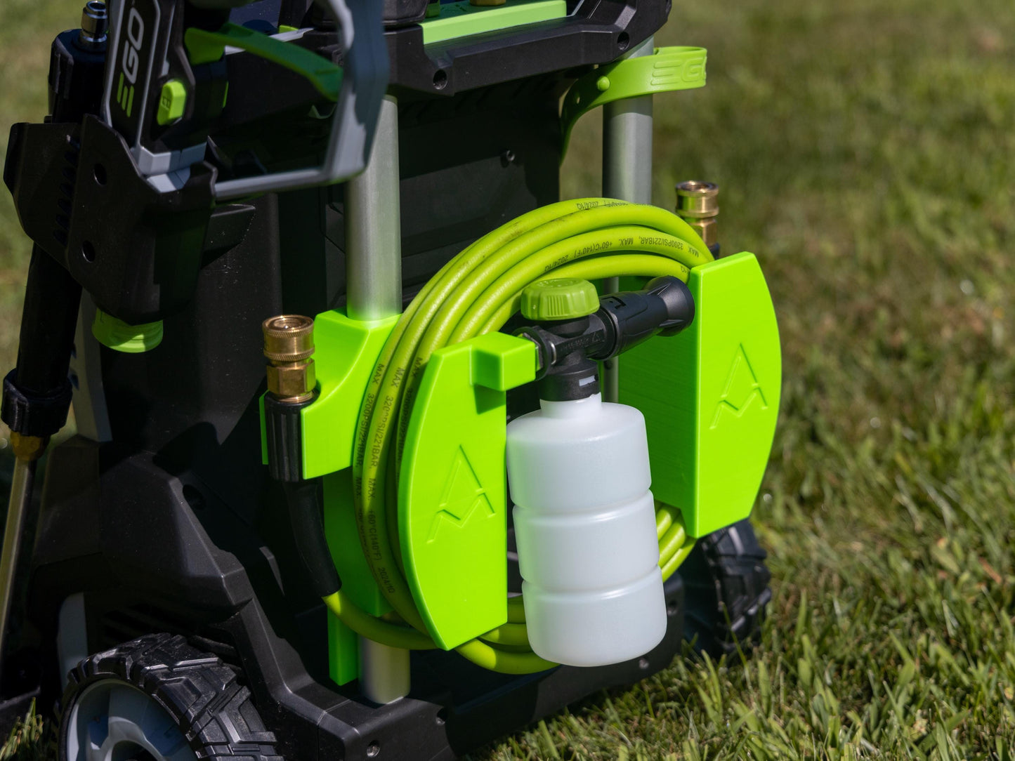 EGO Pressure Washer Hose and Foam Cannon Storage Mount | Bracket