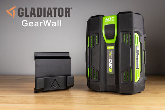 Ego battery mount for Gladiator GearWall