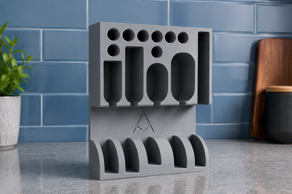 Custom Silverware Organizer with Corn Holder Storage | Space-Saving Kitchen Utensil Organizer