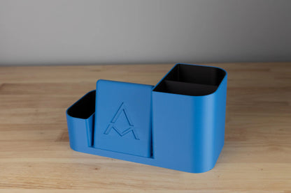 Desk Tidy and Phone Holder – Modern Office Organizer, Multi-Compartment Storage, Gift for Home Office
