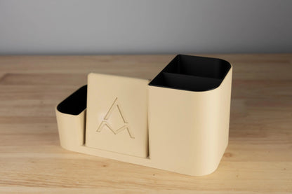 Desk Tidy and Phone Holder – Modern Office Organizer, Multi-Compartment Storage, Gift for Home Office