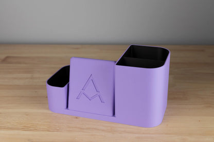 Desk Tidy and Phone Holder – Modern Office Organizer, Multi-Compartment Storage, Gift for Home Office